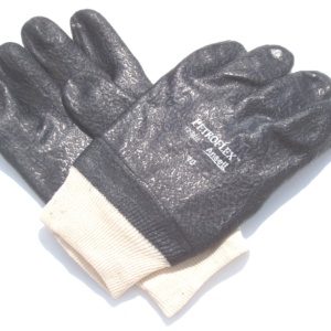 SS-530301 BLACK PVC RUBBER GLOVES